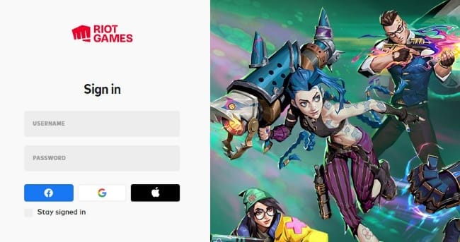 Riot Clientを起動してサインイン